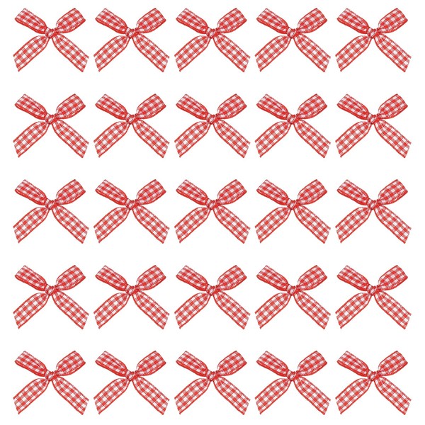 PATIKIL 1.5 Inch Mini Satin Ribbon Bows, 100 Pcs Bowknot
