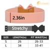 Choleeki Women's Elastic Bow Belt Wide Rhinestone Stretch Belts Ladies