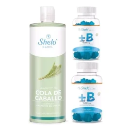 Sheló Nabel Shampoo Cola De Caballo 950 Ml Sheló Nabel Brillo Sedosidad.