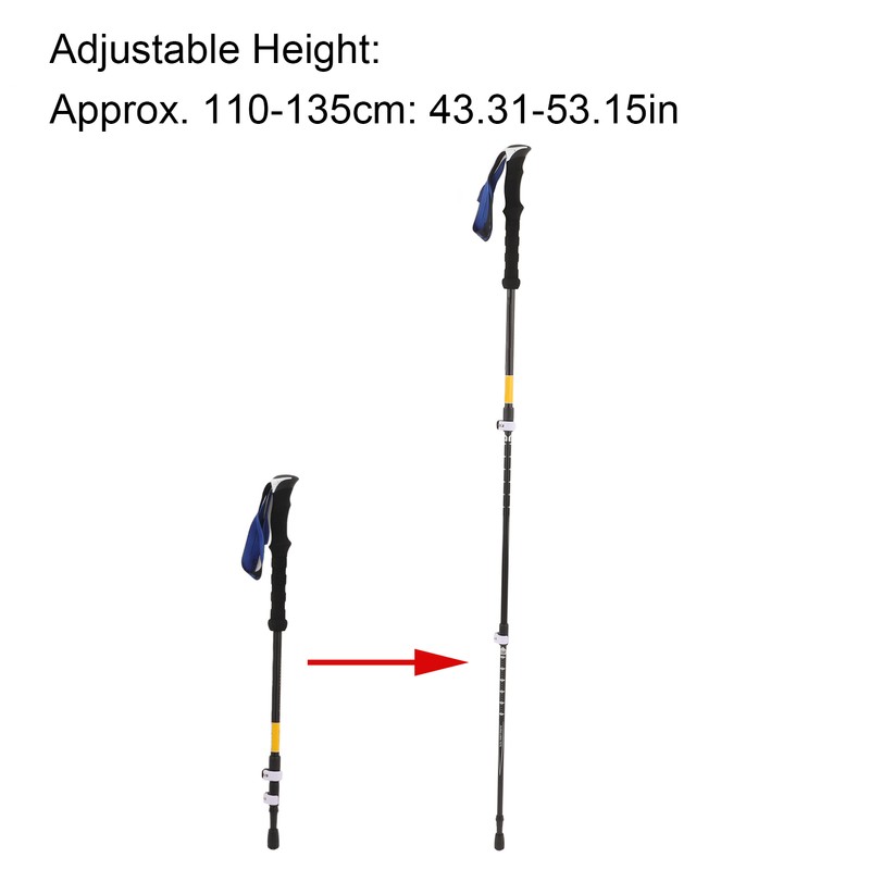 Walking Stick Adjustable Height Prevent Slip Lightweight Walking Cane for