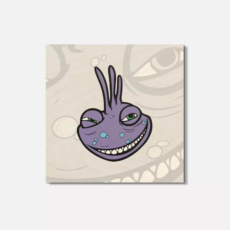 Unbranded Monsters Inc Cartoon Randall Boggs Face 4'' X 4''