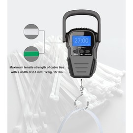 zuizhan Small Cable Ties Clear 100mm x 2.5mm,100 Pack White Mini Thin Cable Ties, Plastic Zip Ties 27 Lbs Tensile Strength, Nylon Self Locking Tie Wraps for Household, Office, Garden