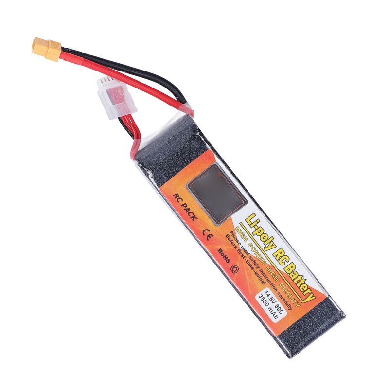 3500mAh Lipo Battery 80C Discharge Rate 14.8V 4S XT60 Plug