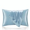 Satin Pillowcase, Similar to Silk Pillow Cases (Blue - 2