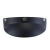 Removable Helmet Visor, Universal Black Visor with 3 Snaps, Open