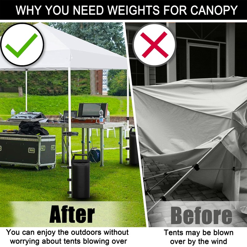 Canopy Weights Sand Bags for Weight Windproof Pop up Canopy