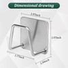 Jerphen 2 Pack Sponge Holder for Kitchen Sink，Strong Adhesive SUS304