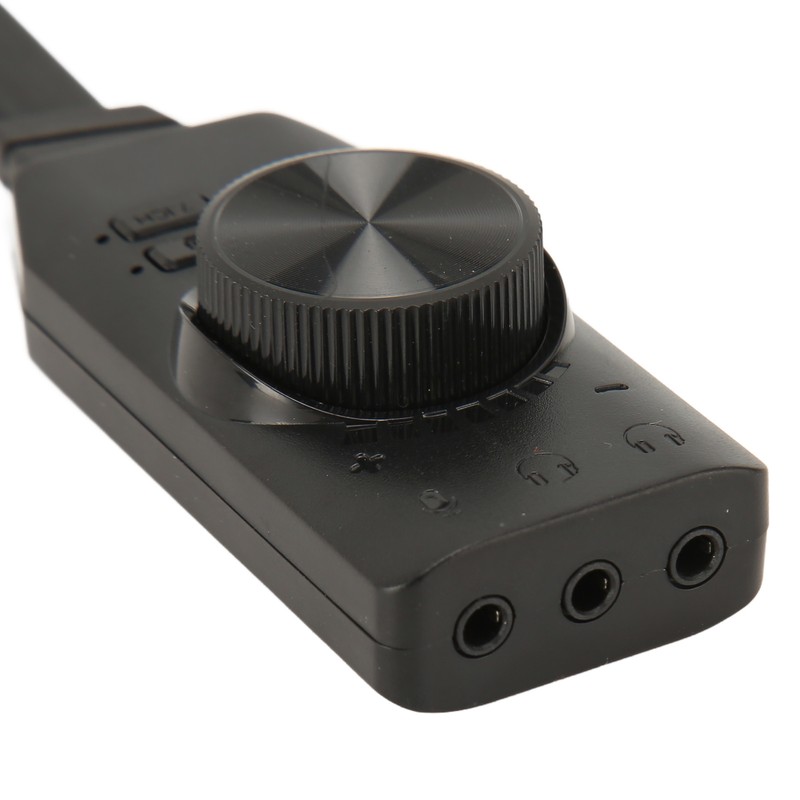USB Sound Card Adapter 7.1 Channel Mute Button Volume Control