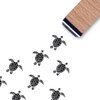Sea Turtle Rubber Stamp, 3/5 Inch Small Mini Stamp for