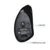 Wireless Vertical Ergonomic Optical Mouse Rechargeable Mouse with USB for