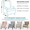 Eco-Ancheng Wingback Chair Slipcover 2 Piece Slipcovers for Wingback Chairs