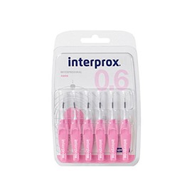 Interprox Interdental Brushes Pink Nano Pack of 6