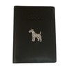 Fox Terrier Leather Passport Cover Black Holder RFID Safe Gift