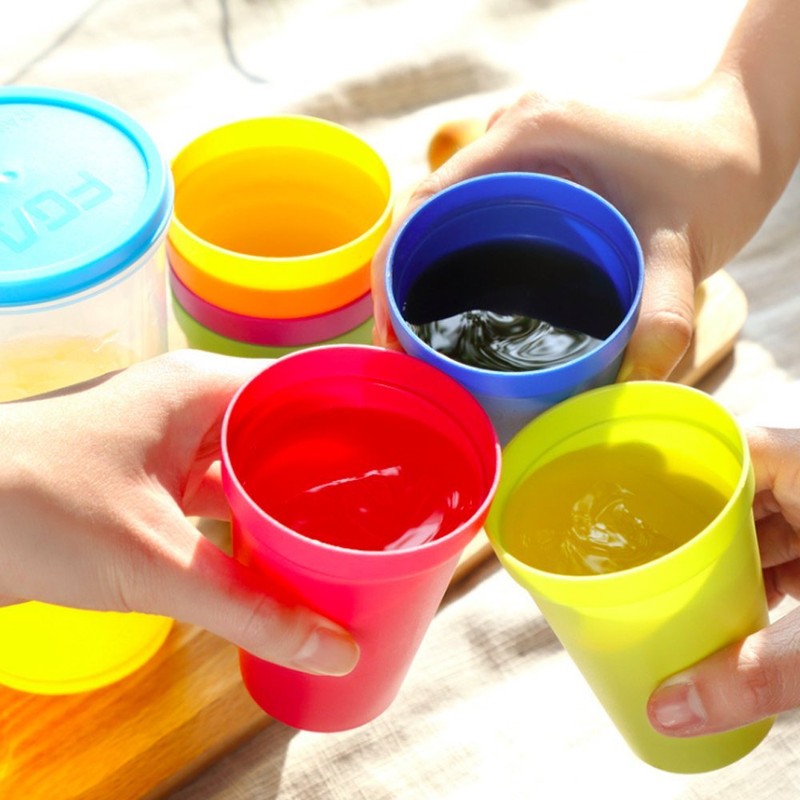 Enzege Plastic Drinking Cups Set of 8 Reusable Drinking Cups
