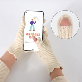 Thermal Gloves Womens -Winter Warm and Windproof Soft Fleece-Lined Wool Mittens for Women