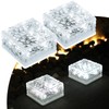 MEDOYOH 2PCS Cool White Light Solar Light PVC Brick, 10x10CM