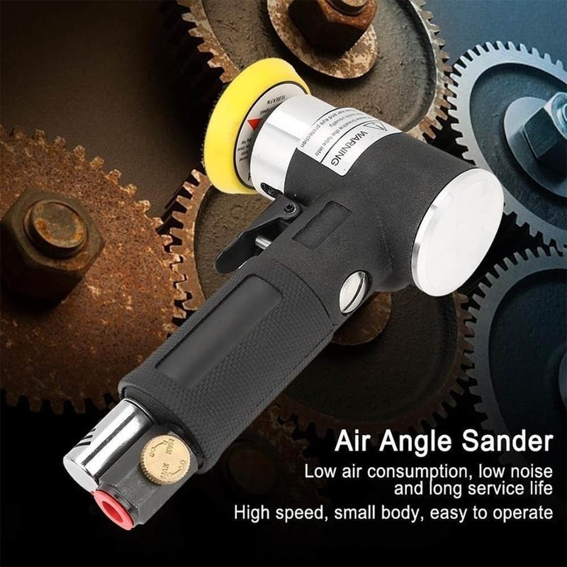 60Pcs Mini Air Sander Kit, Pneumatic Sander with 1” 2”