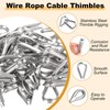 Yinpecly 100pcs 1/8" Wire Rope Aluminum Crimping Loop Sleeves and