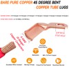 SVAAR 45 Degree Bent Bare Copper Lugs 6 AWG -