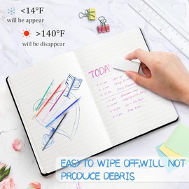 JEYORZY Pack of 12 Erasable Refills Compatible with Legami Colourful Erasable Gel Pen Refill Set, Pen Tip 0.7 mm, Height 13 cm, Easy to Erase, Gel Rollerball Refill, 7 Colours