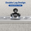 Anina 6PCS L-Track Double Lug Threaded Stud Nut Fitting Tie