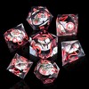 ORUZA 7 PCS DND Liquid Core Dice, Resin Sharp Edge