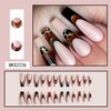 Press on Nails Long Coffin Glossy Full Cover Acrylic Extra