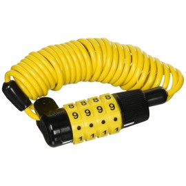 Asahi Rockstar Portable Coil Wire Lock, Size: 0.13 x 65.0 inches (3.2 x 1650 mm), PIN Code Type