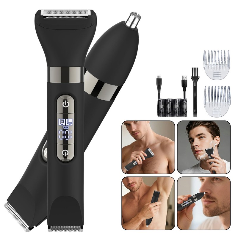 Hatteker 3 in 1 Multifunctional Dual - Head Body Hair