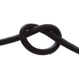 Roban Fashion Black Expander Rope 6 mm 10 m Tensioning Rubber Tarpaulin Rope Rubber Cord Rubber Cord Tension Rope Tarpaulin (6 mm, 10 m)