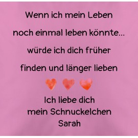 Kissen 50x50 - Pärchen - Wenn ich Mein Leben noch einmal Leben könnte | Geschenk Ehemann Geburtstag Ehefrau | Ich Liebe Dich Geschenke für Männer und Frauen | Frauen Liebeserklärung Männer |