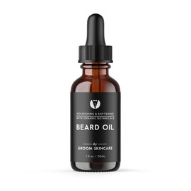 GROOM Forest Scented Beard Oil for Men | Woodsy Beard Conditioner & Moisturizer | Lightweight, Non-Greasy Formula | Softens Hair, Fights Flakes | 1 oz