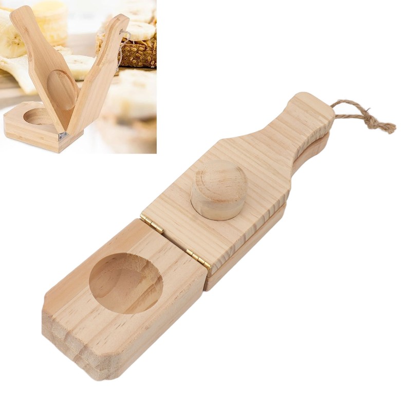 Banana Smasher Maker 2 in 1 Wooden Tostonera Plantain Press