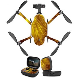 MightySkins Skin Compatible with GoPro Karma Drone Headphones wrap Cover Sticker Skins Golden Locks