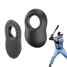 2 Pack Baseball Thumb Guard for Pro Batters, Hitter Swing Training Aid, Thumb Guard Baseball & Softball Baseball Batting Grip Baseball Accessories Baseball Training Equipment Reduce Bat Sting-Black