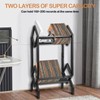 BOEASTER Vinyl Record Storage Rack, Record Holder 160-200 LP Storage