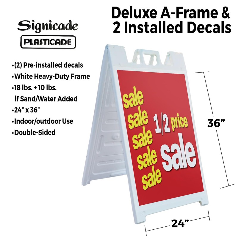 A-Frame Sidewalk Flowers 24" x 36" Double Sided A-Frame Sidewalk