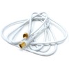 DRUT 2m RF TV Aerial Male to F Type Connector