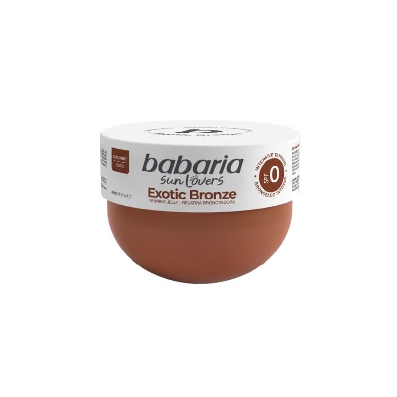 Babaria unisex exotic bronze coconut oil tanning jelly, SPF 0,