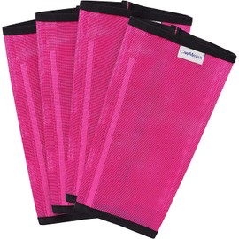 CareMaster Fine Mesh Fly Boots Loose Fitting & Non-Slip Horse Fly Leggings No More Horsefly Nuisance Greatly Reduce Stomping Breathable with Natural Air Flow (Set of 4) Magenta Pony