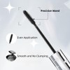 Mascara Waterproof, Black Mascara with Precision Wand, Volumizing, Long-Lasting, No