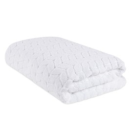 BAGNO MILANO Turkish Cotton Ultra-Soft Plush Absorbent Quick Dry Bathroom Towel Set, Made in Turkey (White, Bath Sheet)