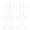 6 Acrylic Stand Plate Stand Plastic Plate Holder Stand Transparent