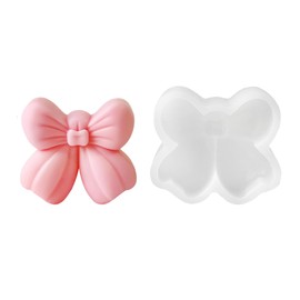 Candle Mold for Candle Making, 3D Silicone Mold for Resin Casting DIY Plaster Polymer Clay Home Decoration (Bow)