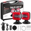Wireless Trailer Lights Magnetic - Adjustable Magnetic Tow Light with