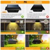 UniqueFire Solar Gutter Lights Outdoor, 40 LEDs Bright Solar Powered