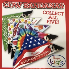 Chick-fil-A New Factory Sealed - 2016 Promo Chick-fil-A Cow - Patriotic American Flag Colors