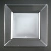 Squares 9.5" Dinner Plate, Clear (Set of 10)
