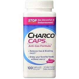 CharcoCaps Anti-Gas Formula Capsules 100 ea (Pack of 7)