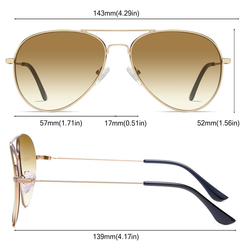 Teardrop Sunglasses for Men and Women, Polarized Fashionable, Black, For